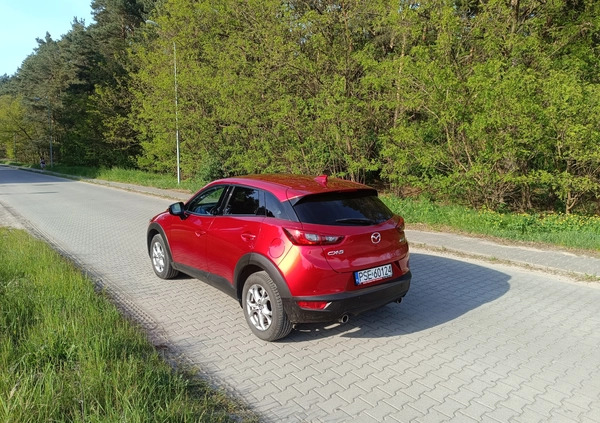 Mazda CX-3 cena 72500 przebieg: 66000, rok produkcji 2018 z Śrem małe 137